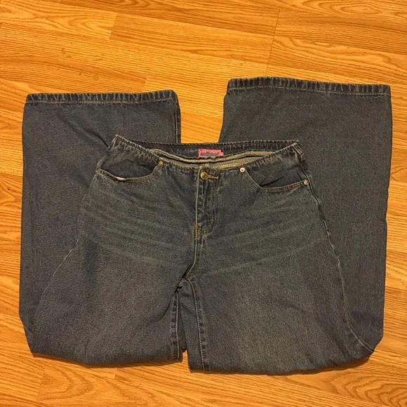 Edikted Blue Denim Jeans Y2K - Picture 7 of 9